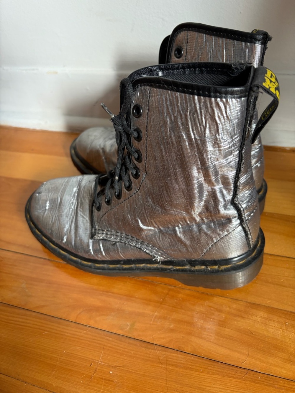 Dr. Martens Silver Boots - Picture 3 of 15